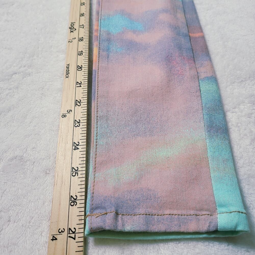 NWT Pistola Dawn Multicolored Denim Cropped Ankle Stretch Skinny Jeans Size 27 - Picture 10 of 12